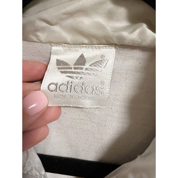 Adidas Vintage Windbreaker Tracksuit 2 Piece Set Jacket Pants Gray Teal Size XL - Picture 5 of 6
